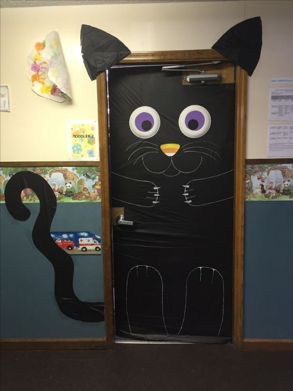 black-cat-classroom-door