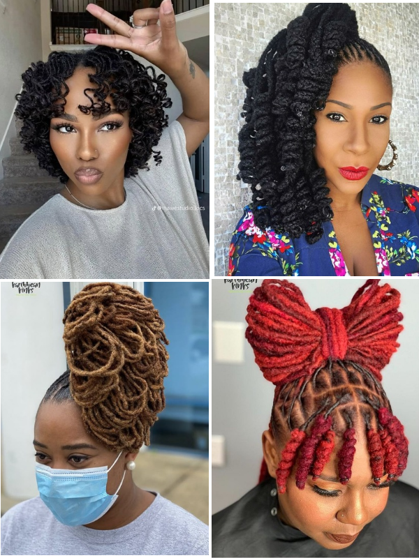 Locs-hairstyles-for-a-birthday-party-cute styles--for-long-and-short-locs