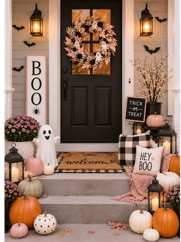 cute-halloween-front-door-decor