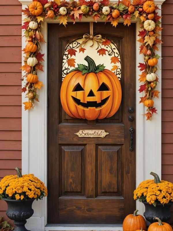 halloween-pumpkin-door