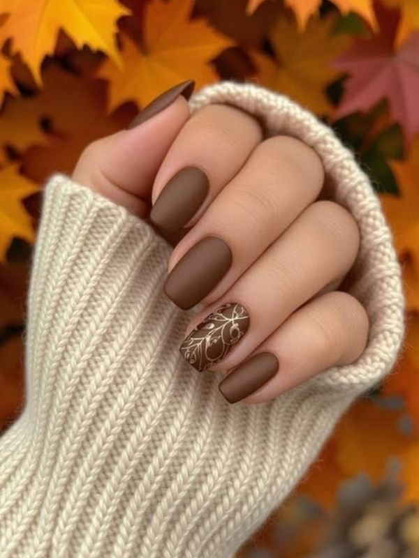 matte-brow-nail-polish-idea