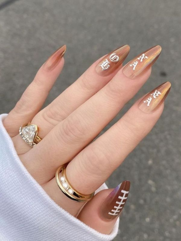 football-chrome-nails