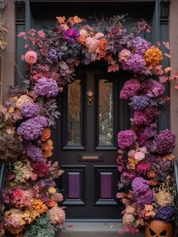 Halloween-Flower-Entrance