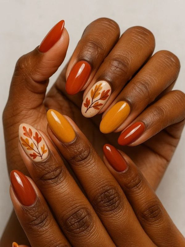 Short-thanksgiving-Nails-Ideas 