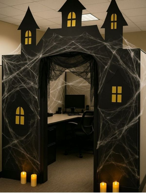 haunted-halloween-office decor
