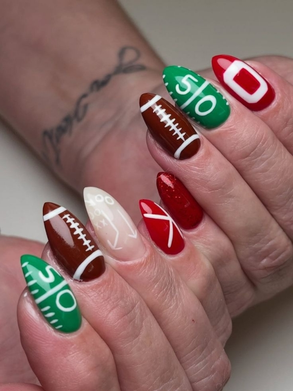 Oval-football-nail-designs