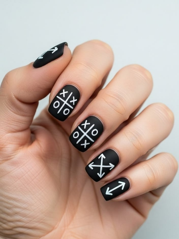 Black-football-nail