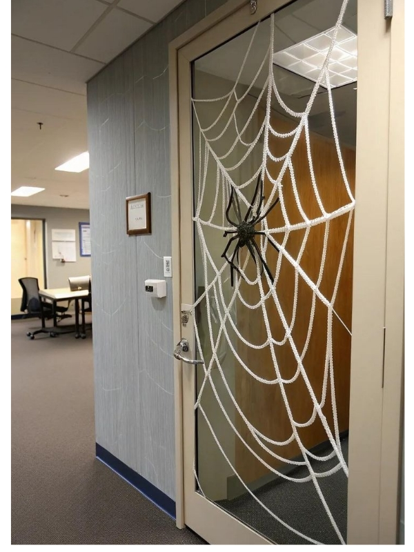 Halloween-office-front-door-decor 