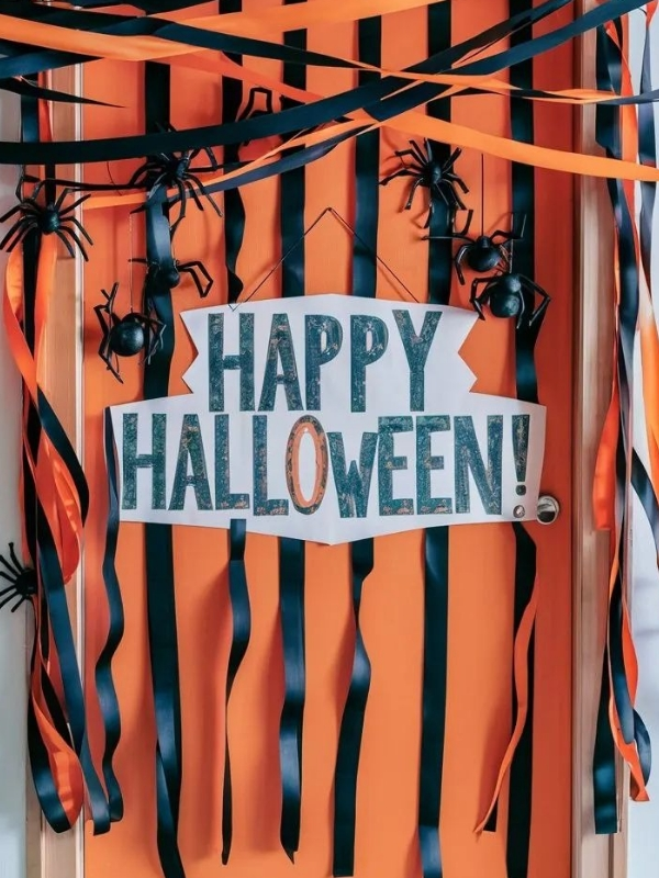 Halloween-office-front-door-decor 