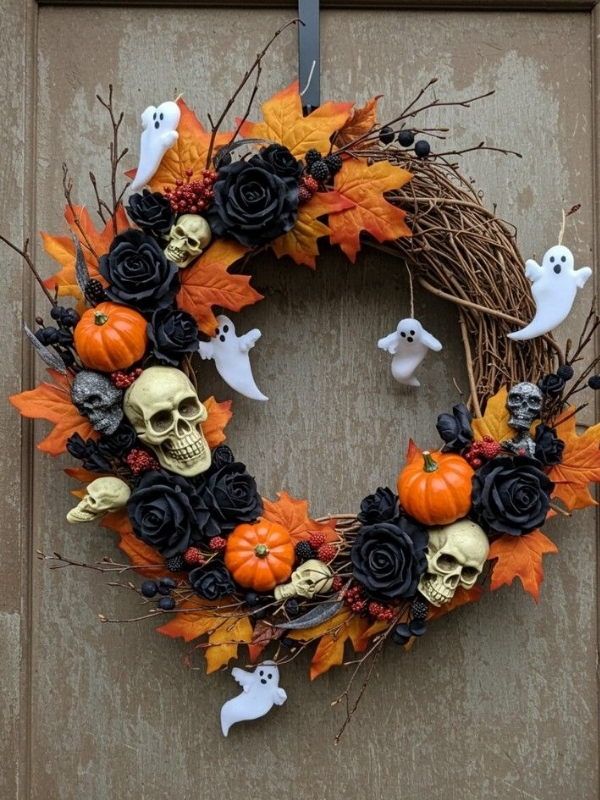 Halloween-door-wreath-idea