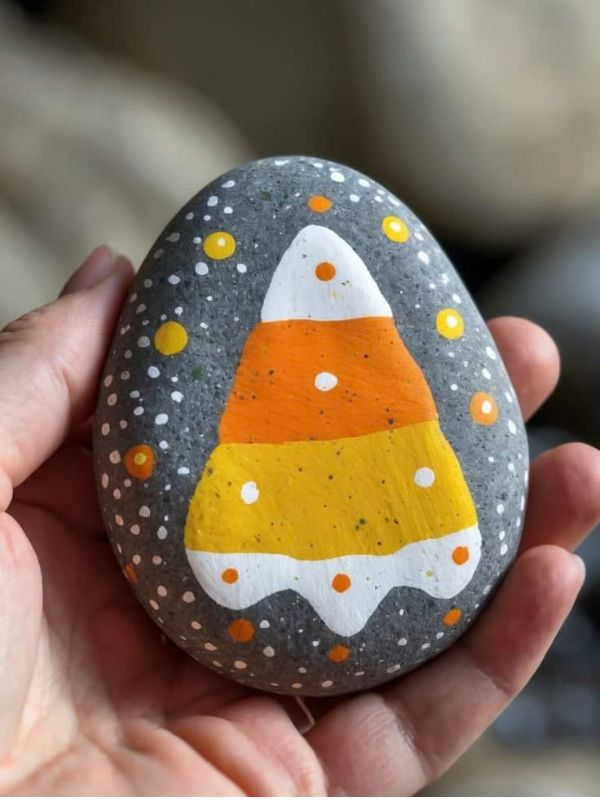 Candy-Corn-Painted-Rocks