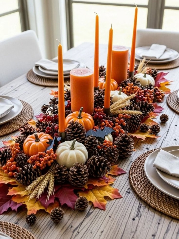 Thanksgiving-centerpiece-DIY Pumpkin-ideas