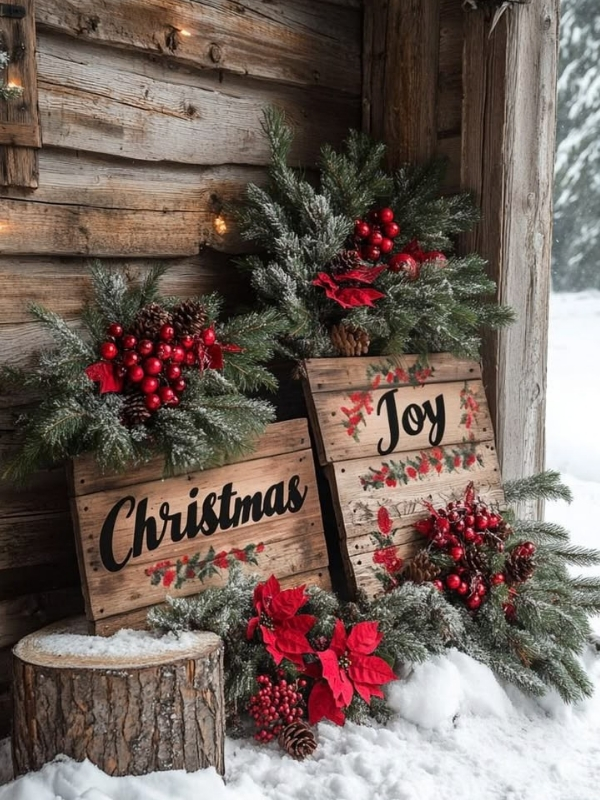 Rustic-Wooden-Christmas-Sign