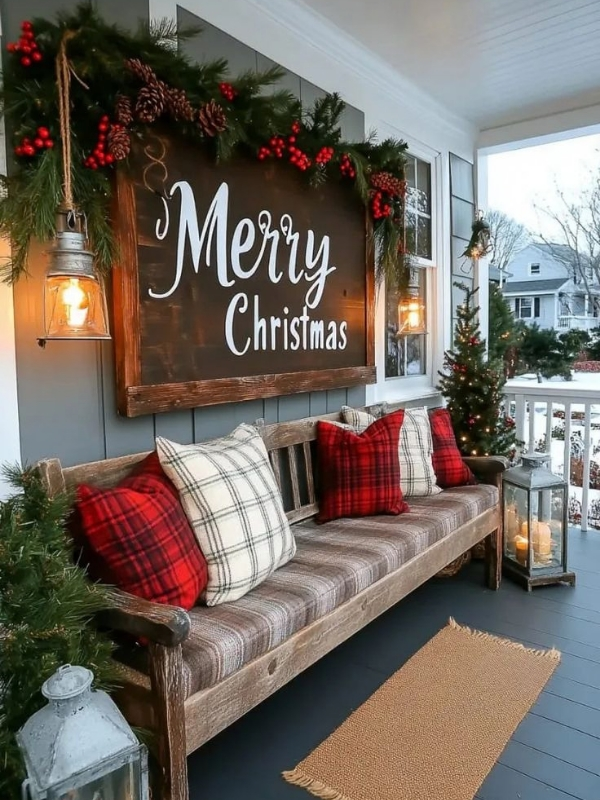 Rustic-Farmhouse-Christmas-Porch-ideas