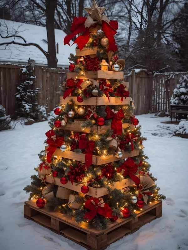 Rustic-Wooden-Christmas-Tree-ideas