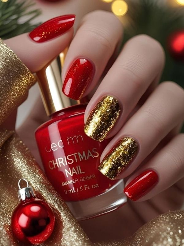 Red-and-gold-nails 