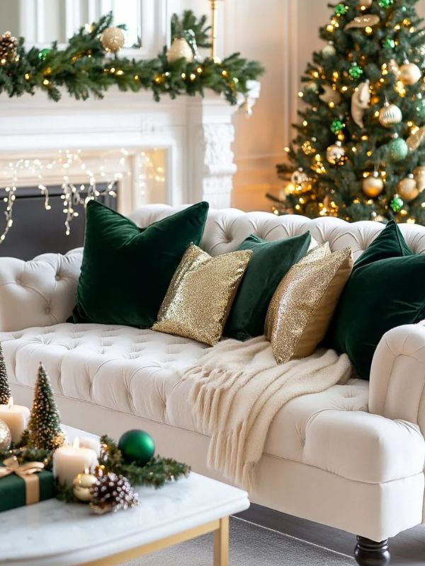Neutral-Colors-as-Christmas-Living-Room-Decor-Ideas