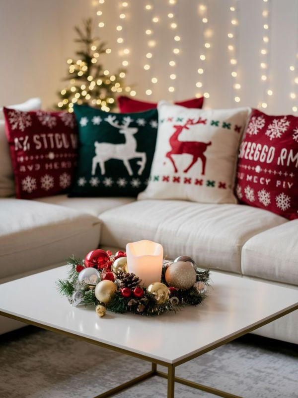 Decoration-of-Coffee-Table-as-Christmas-Living-Room-Decor-Ideas
