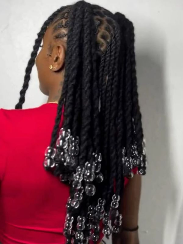 Long-Barrel-Twist-Locs-With-Silver-Accessories-for-Women