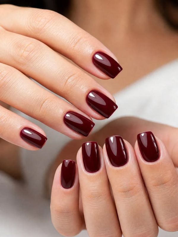 Soft-Burgundy-Short-Nails-for-Fair-Skin