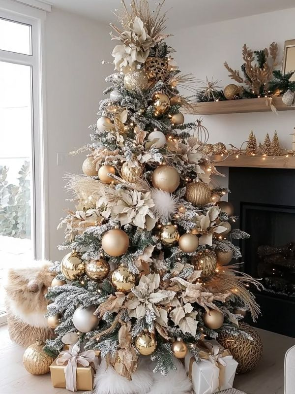 Champagne-Gold-Christmas-Tree-Ideas